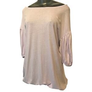Small Karoo by Mark Eisen New Womens Top Lavender Oversize Top Shirt Soft